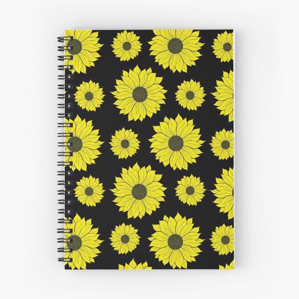 Item preview, Double Sunflower Pattern On Black designed and sold by FloWynn.