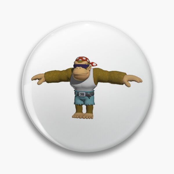 Item preview, funky kong t-pose designed and sold by lukelearmonth.