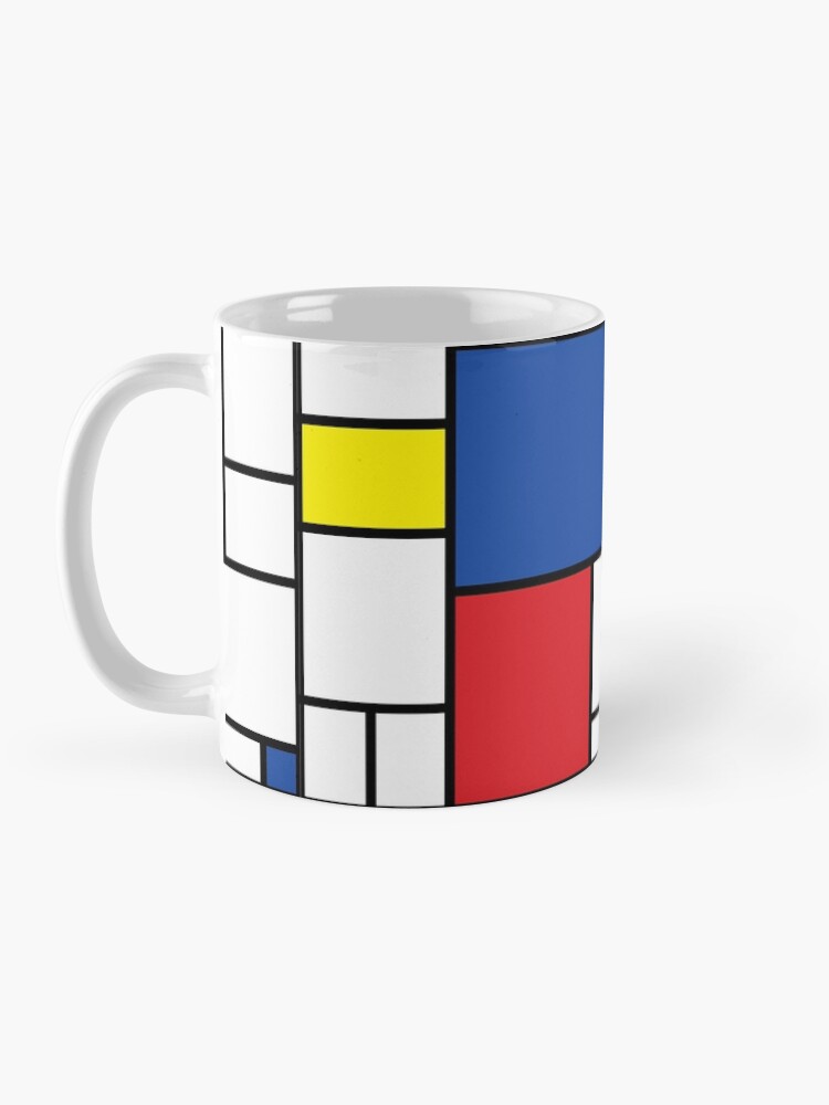 Thumbnail 3 of 6, Coffee Mug, Mondrian Minimalist De Stijl Modern Art II © fatfatin designed and sold by fatfatin.