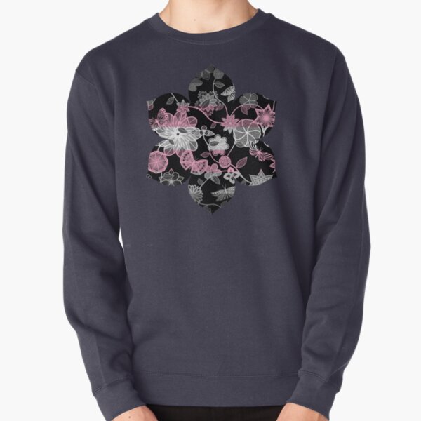 Butterfly Garden, Pride Flag Series - Demigirl Pullover Sweatshirt