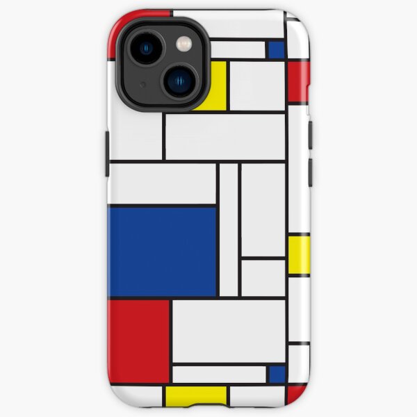 Mondrian Minimalist De Stijl Modern Art II Ā© fatfatin iPhone Tough Case