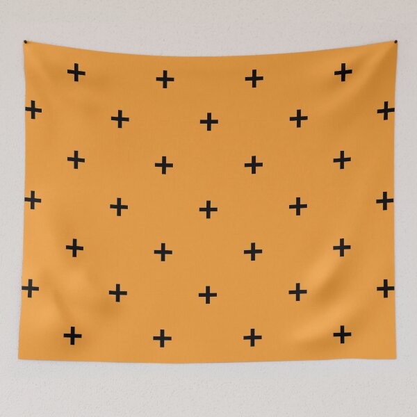 Item preview, Plus Sign in Orange + Black designed and sold by Lisa Barry.