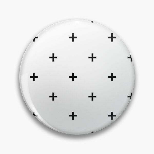Item preview, Plus Sign in White + Black designed and sold by Lisa Barry.