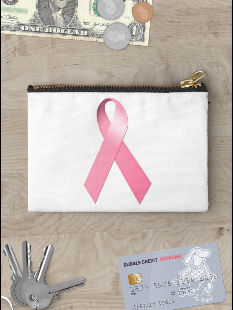 Thumbnail 3 of 4, Zipper Pouch, Pink Ribbon designed and sold by cpinteractive.