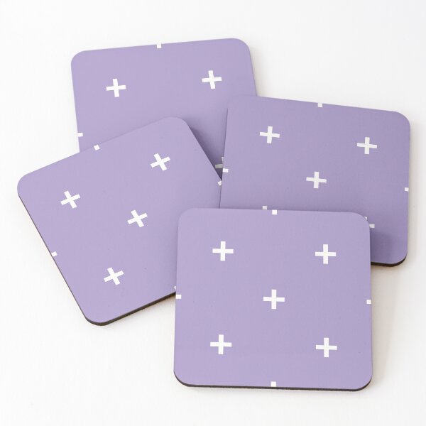 Item preview, Plus Sign in Lilac + White designed and sold by Lisa Barry.