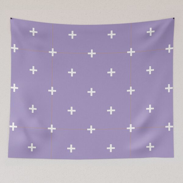 Item preview, Plus Sign in Lilac + White designed and sold by Lisa Barry.