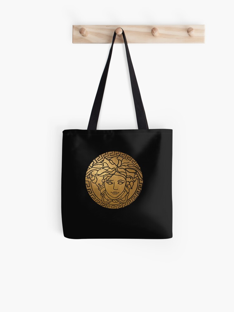 versace gold tote bag