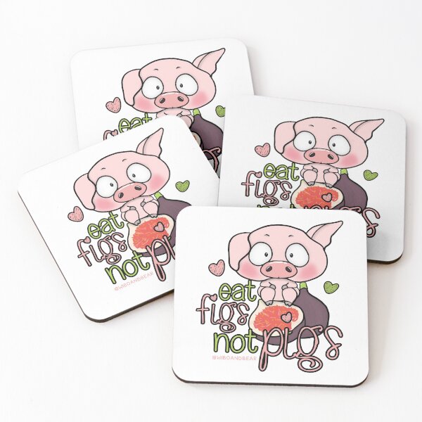 Item preview, EAT FIGS NOT PIGS designed and sold by wiboandbear.