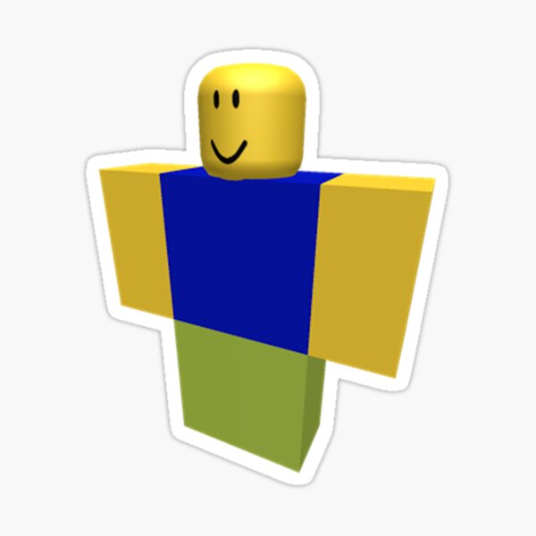 Roblox Noob Sticker By Vladipashov Redbubble - roblox noob doing default dance