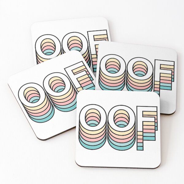 Item preview, OOF Pastel Retro Aesthetic Modern Typography designed and sold by Fashionmonger.