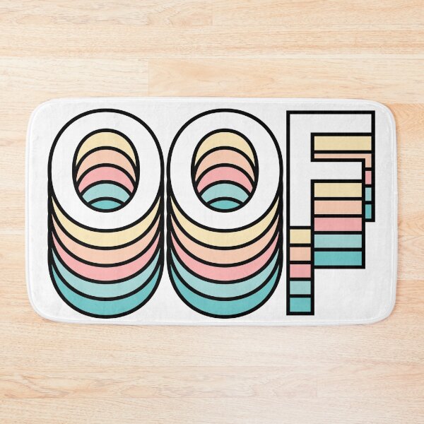 Item preview, OOF Pastel Retro Aesthetic Modern Typography designed and sold by Fashionmonger.