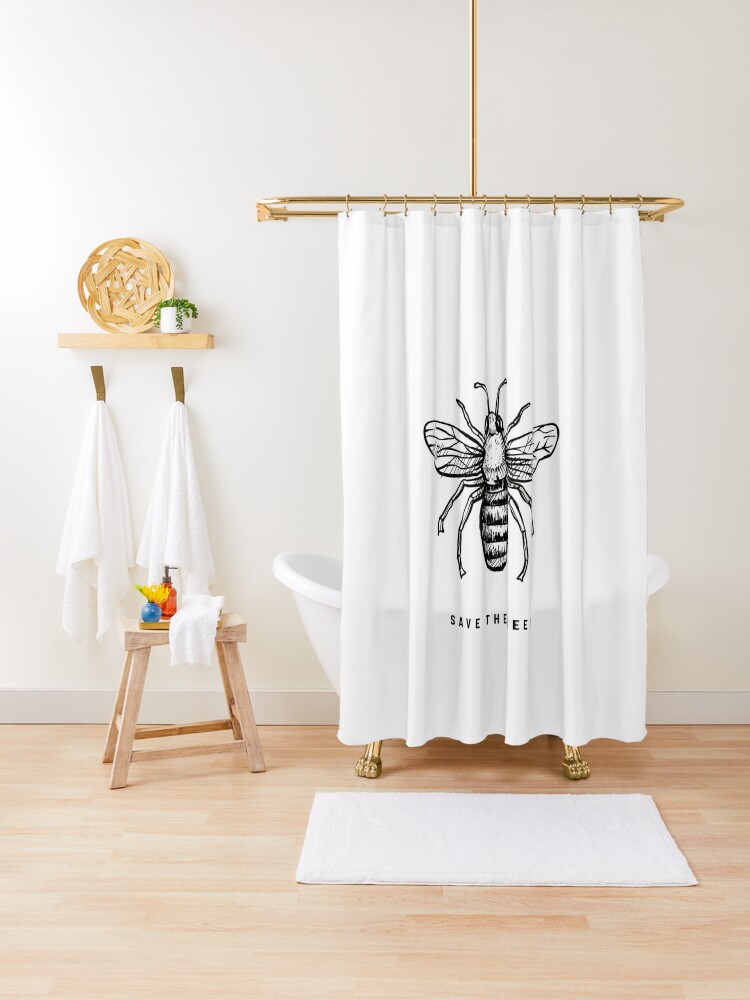 Bee Shirt with Honeybee Pencil Drawing and Save The Bees Quote