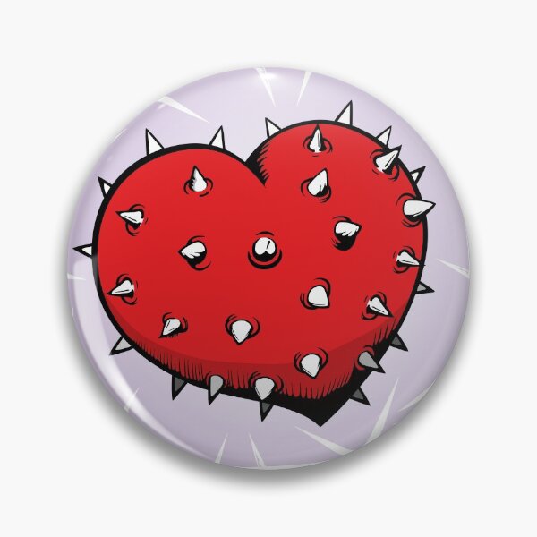 Item preview, Heart with thorns, can represent a bitter, defending heart, or a bad and evil heart. Ideal for institutional and educational materials designed and sold by LucianoCosmo.