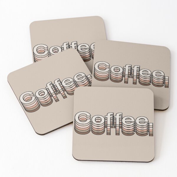 Item preview, Coffee Brown in Retro Aesthetic Modern Typography coffee and cream designed and sold by Fashionmonger.