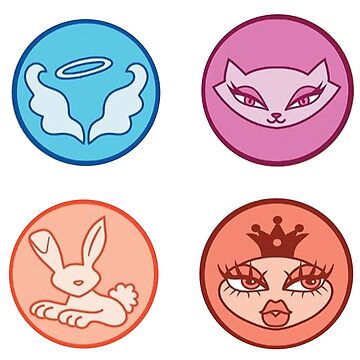 Artwork thumbnail, bratz og girls' logos by gwynethlin