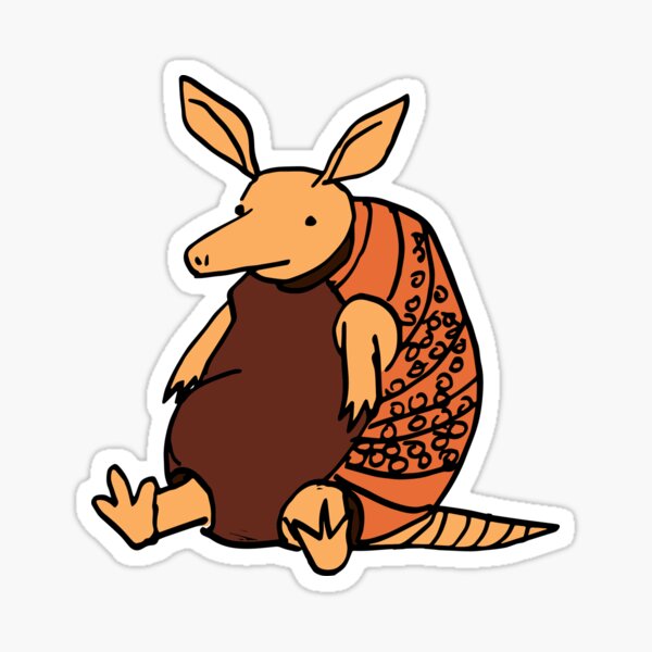 Fat Armadillo Sticker