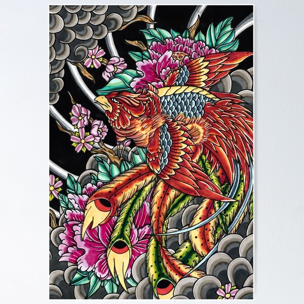 Item preview, japanese pheonix  designed and sold by Adam  Parsons.