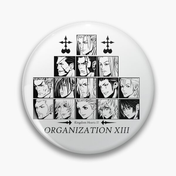 Item preview, Kingdom hearts II Organization 13 (black and white) designed and sold by Tvrs01001.