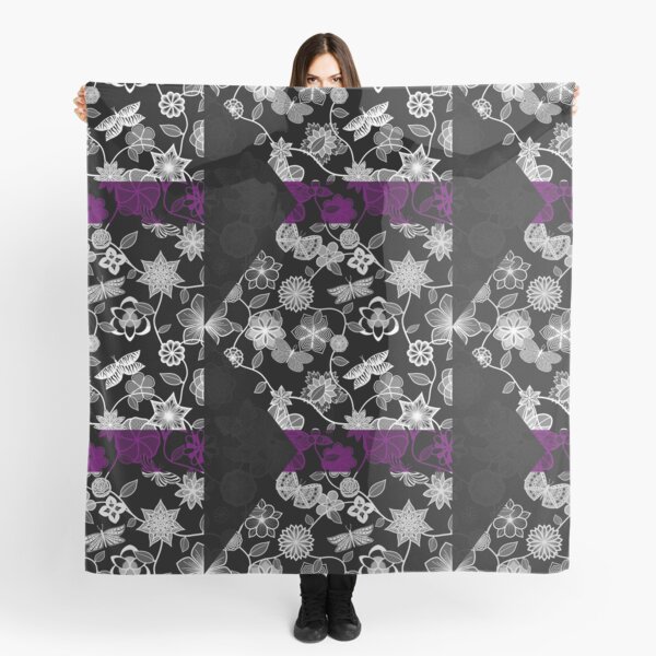 Butterfly Garden, Pride Flag Series - Demisexual Scarf