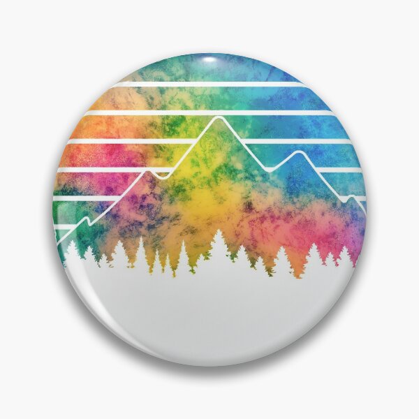 Item preview, Rainbow Mountain Silhouette designed and sold by RoseMakesPrints.