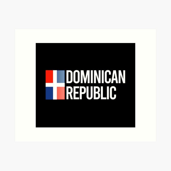 Aperçu de l'œuvre Collection Minimal Design République Dominicaine créée et vendue par randomorder.
