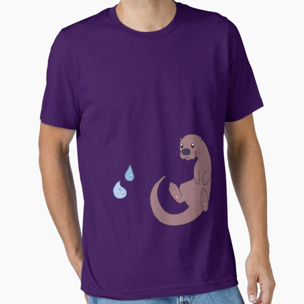 Cute Otter with Water Droplets Essential T-Shirt