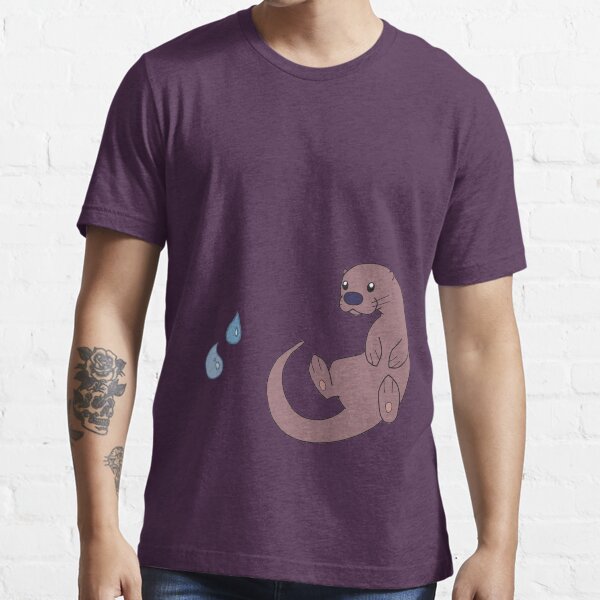 Cute Otter with Water Droplets Essential T-Shirt
