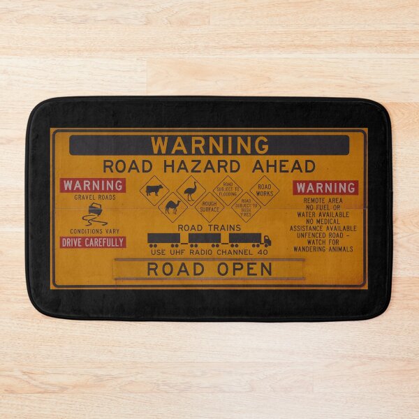 Item preview, Warning Road Hazard sign Australia designed and sold by Schoensl.