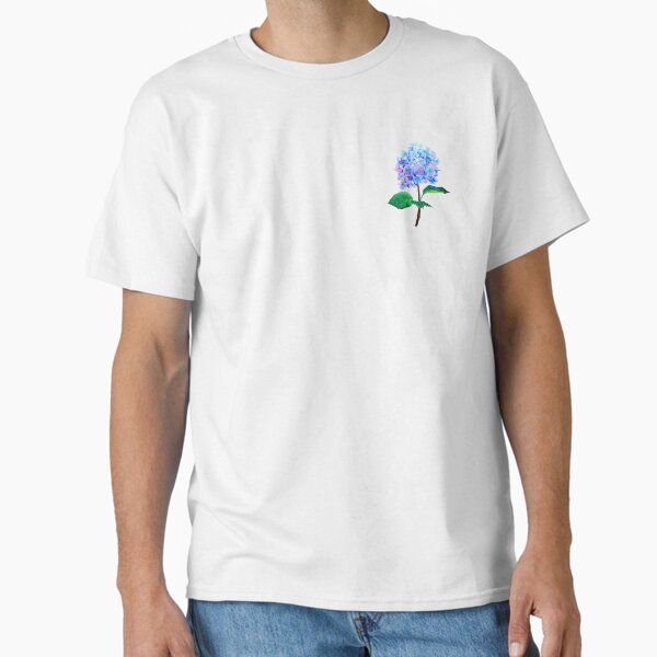 Artikel-Vorschau von handgemalte blau lila hortensienblüte, designt und verkauft von ColorandColor.