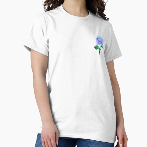Artikel-Vorschau von handgemalte blau lila hortensienblüte, designt und verkauft von ColorandColor.
