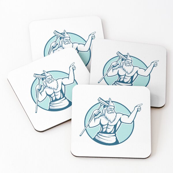 Item preview, Neptune Holding Pool Scrub Mascot designed and sold by patrimonio.