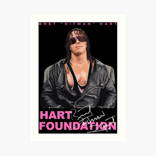 Bret Hitman Hart Wrestling Giant Wall Art Poster Print