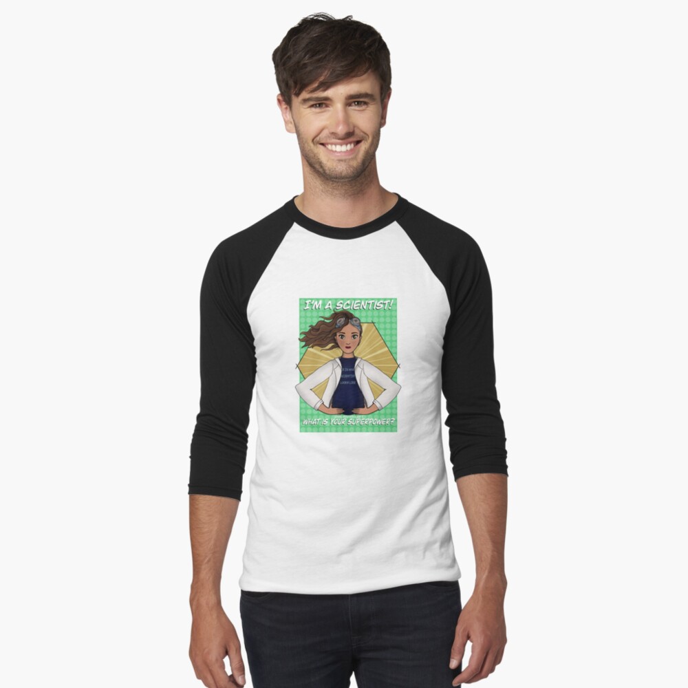 Item preview, Baseball ¾ Sleeve T-Shirt designed and sold by semarhy.