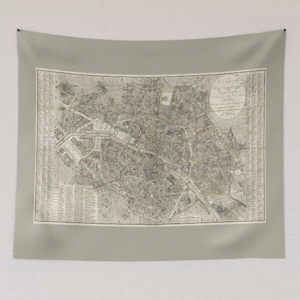 Item preview, 1823 Paris Environs Map / Paris Map designed and sold by FuzzyHoney.
