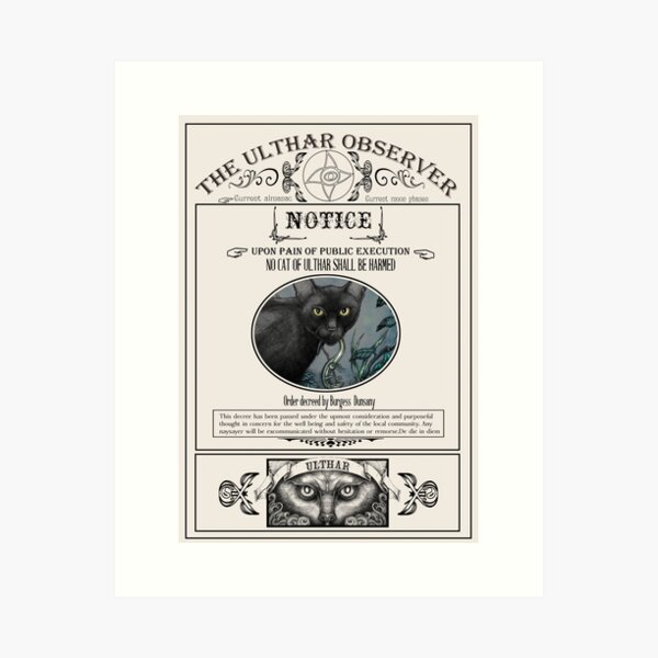 Item preview, Los gatos de Ulthar designed and sold by vintagecrow.