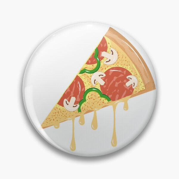 Item preview, Slice of pizza with salami, peppers, mushrooms, cheese designed and sold by Kisho.