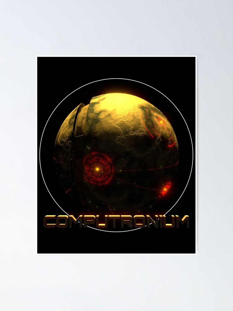 Aperçu 1 sur 3. Poster avec l'œuvre Planète Computronium - Jaune Tarsariss créée et vendue par SmartGalaxy.