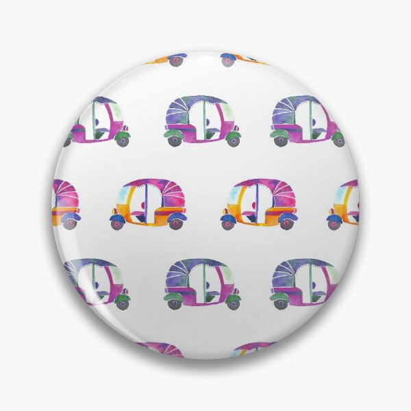 Item preview, Funky rickshaws pattern  designed and sold by Home Cyn Home.