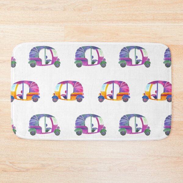 Item preview, Funky rickshaws pattern  designed and sold by Home Cyn Home.