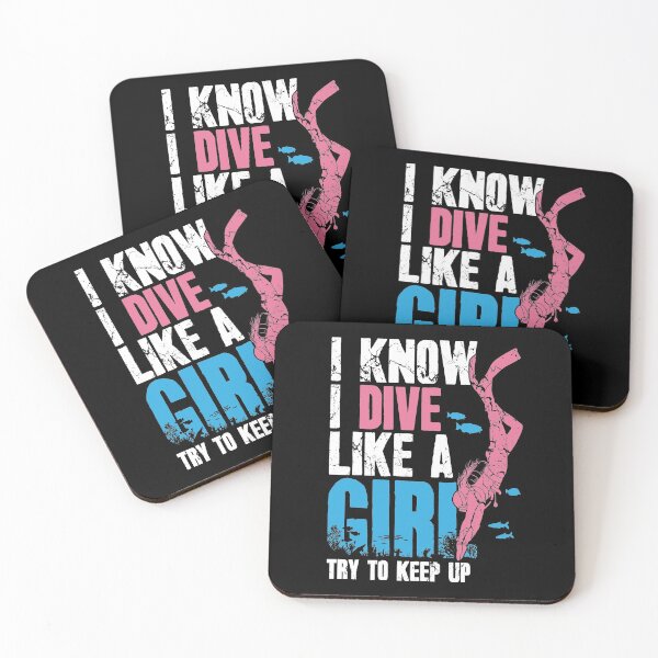 Item preview,  Scuba Diving I Know I Dive Like A Girl Try To Keep Up designed and sold by Captain Mood.