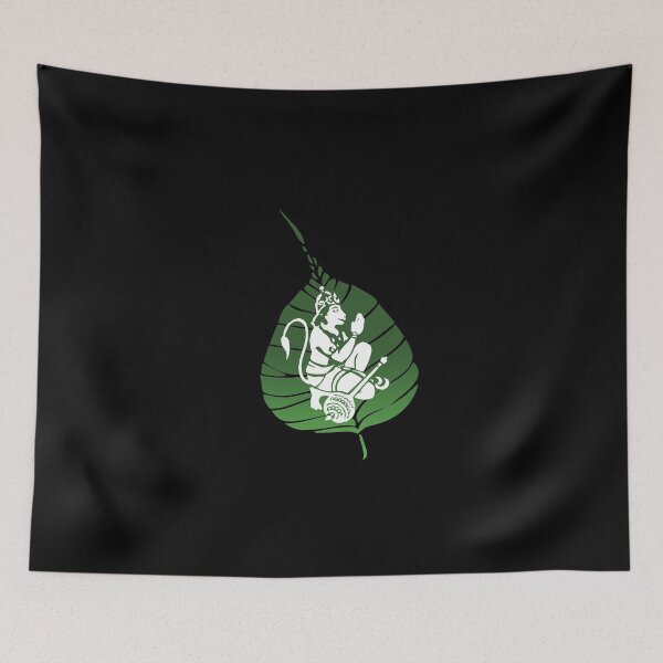 Item preview, Leaf Depiction Lord Hanuman designed and sold by eufouria.