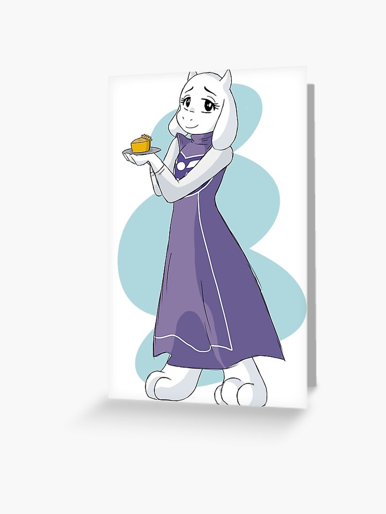 A Pie From Toriel Undertale Greeting Card By Amandain21 Redbubble