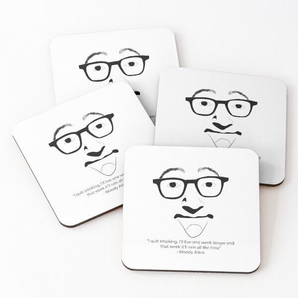 Woody Allen Posavasos (lote de 4)