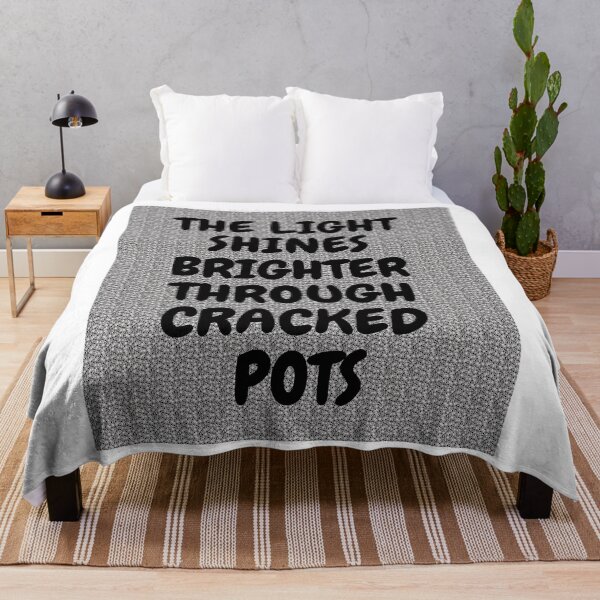 Item preview, The light shines brighter through cracked pots typography designed and sold by RonaldKitama.
