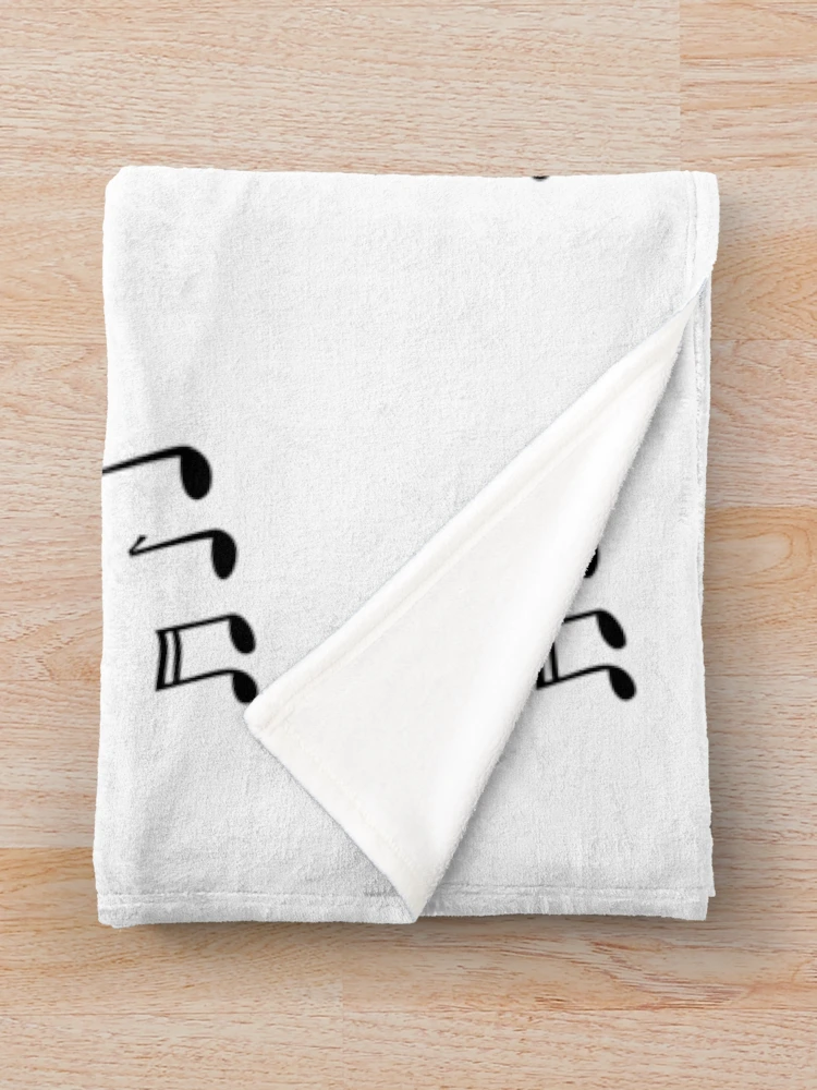 Thumbnail 3 of 6, Throw Blanket, Musical notes designed and sold by SPF14.
