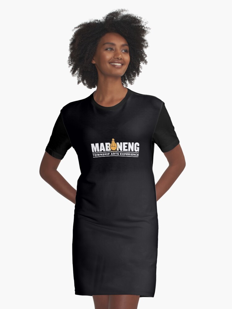 Thumbnail 1 of 5, Graphic T-Shirt Dress, The Maboneng Township Arts Experience designed and sold by Siphiwe Ngwenya The Founder.
