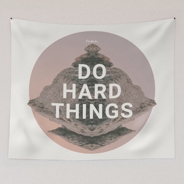 Item preview, [ femn. ] Do Hard Things  - Inspirational Quotes designed and sold by Miscellaneous Co..