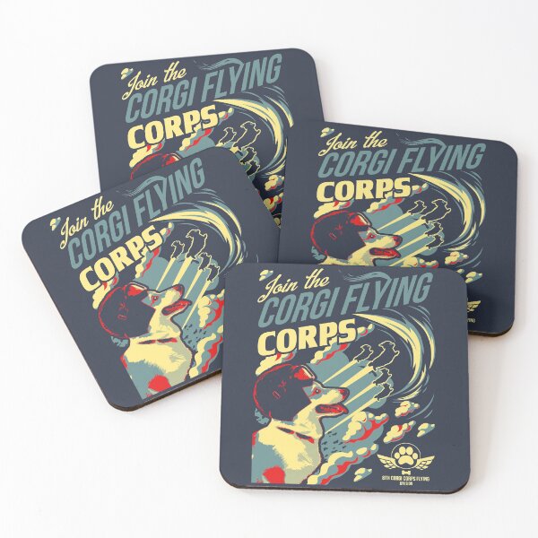 Item preview, Join The Corgi Flying Corps designed and sold by artlahdesigns.