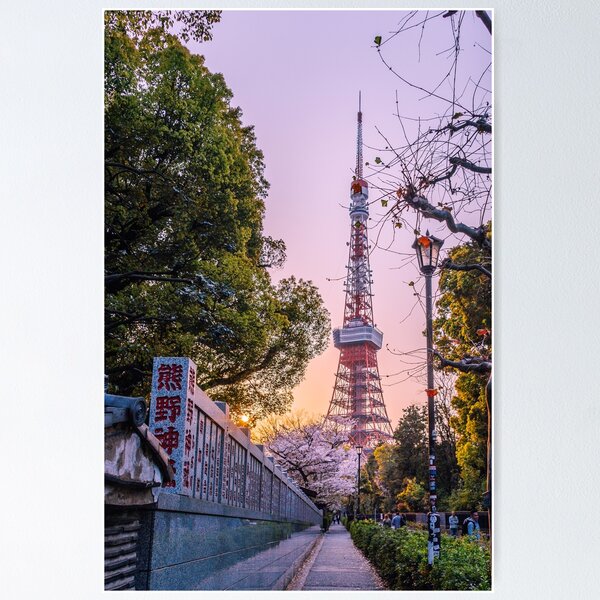 Tokyo - Fin de journée à la Tokyo Tower Poster