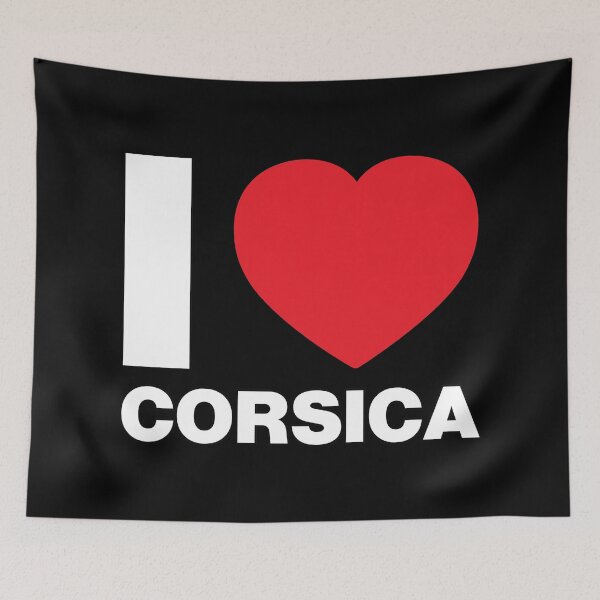 Item preview, I Love Corsica Red Heart designed and sold by Thestarrysky.